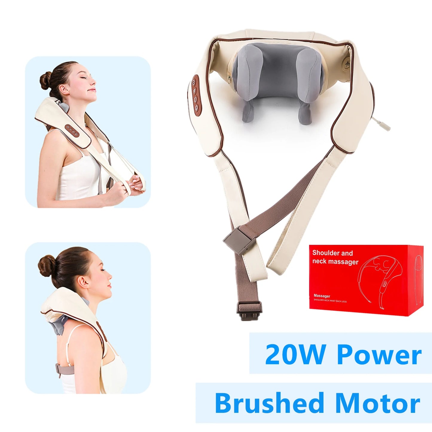 26W Brushless Motor Neck And Shoulder Massager