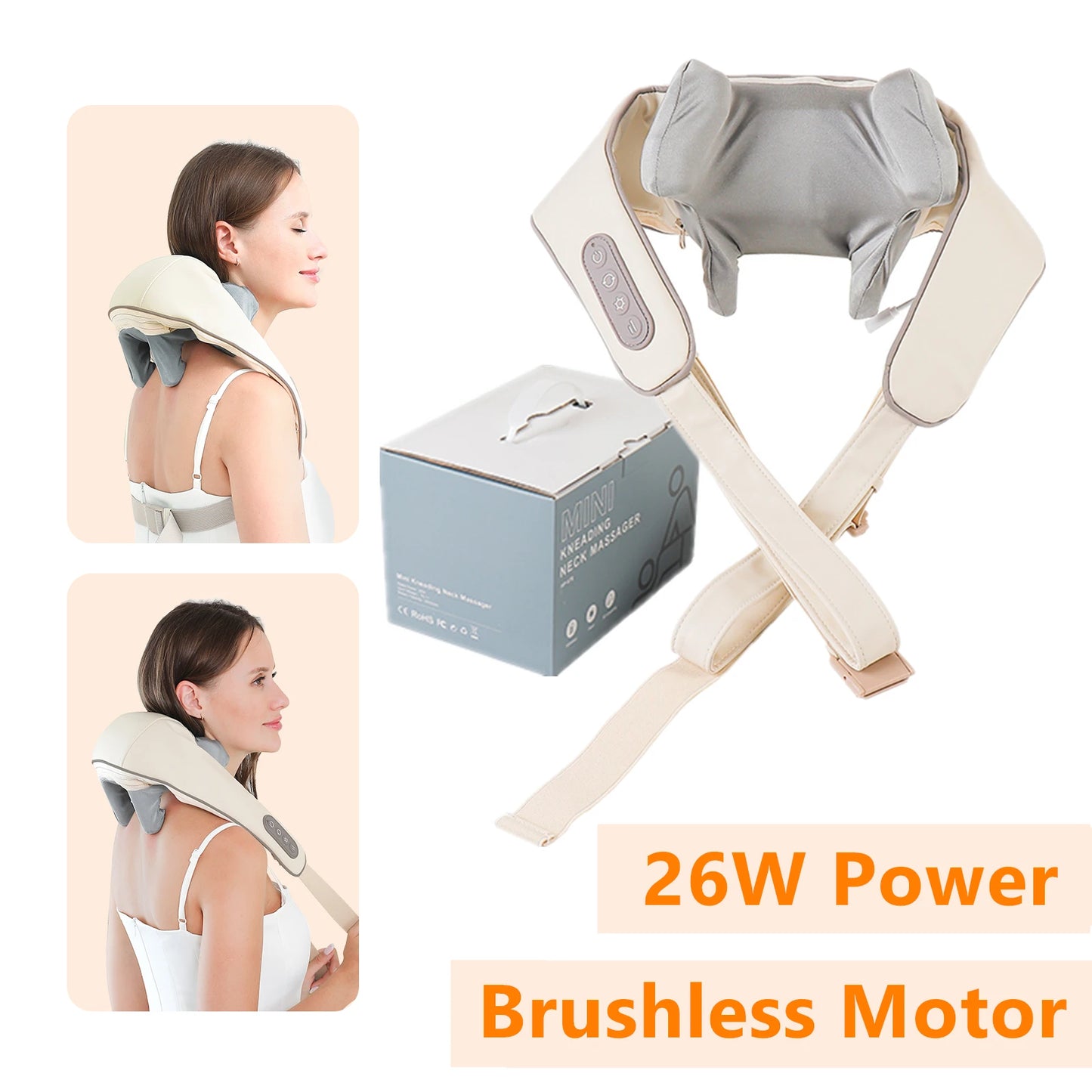 26W Brushless Motor Neck And Shoulder Massager