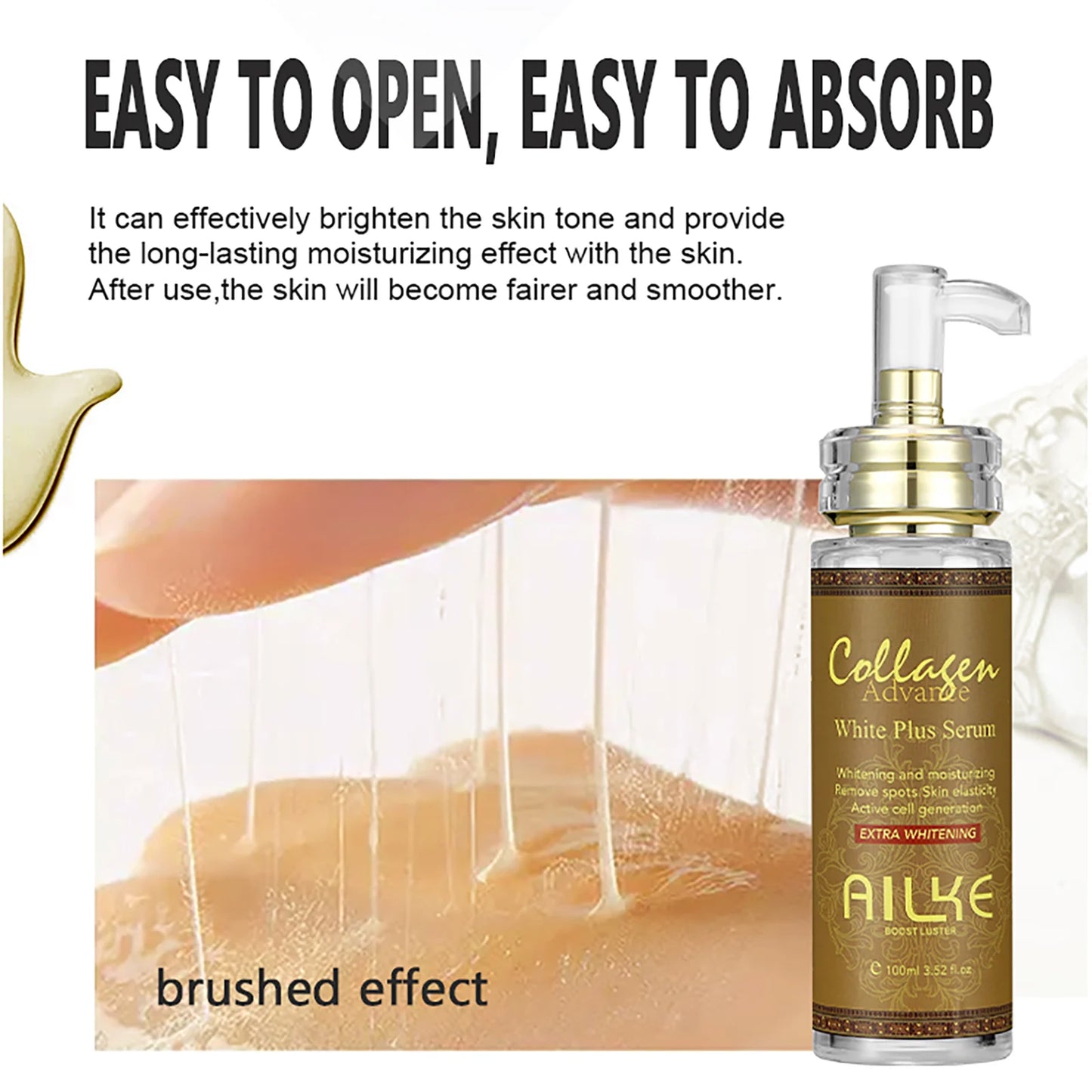 Natural Collagen Whitening Serum (100ml) + Carrot Oil Collagen Lotion (500ml)