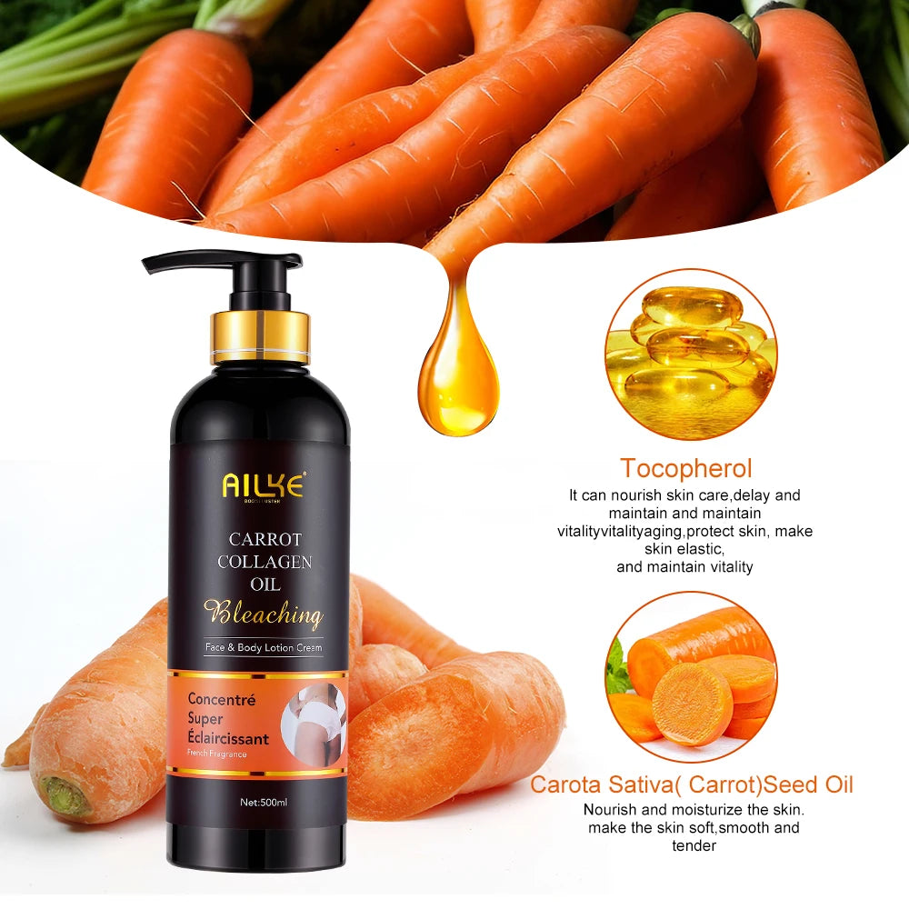 Carrot Oil & Collagen Bleaching Body Lotion