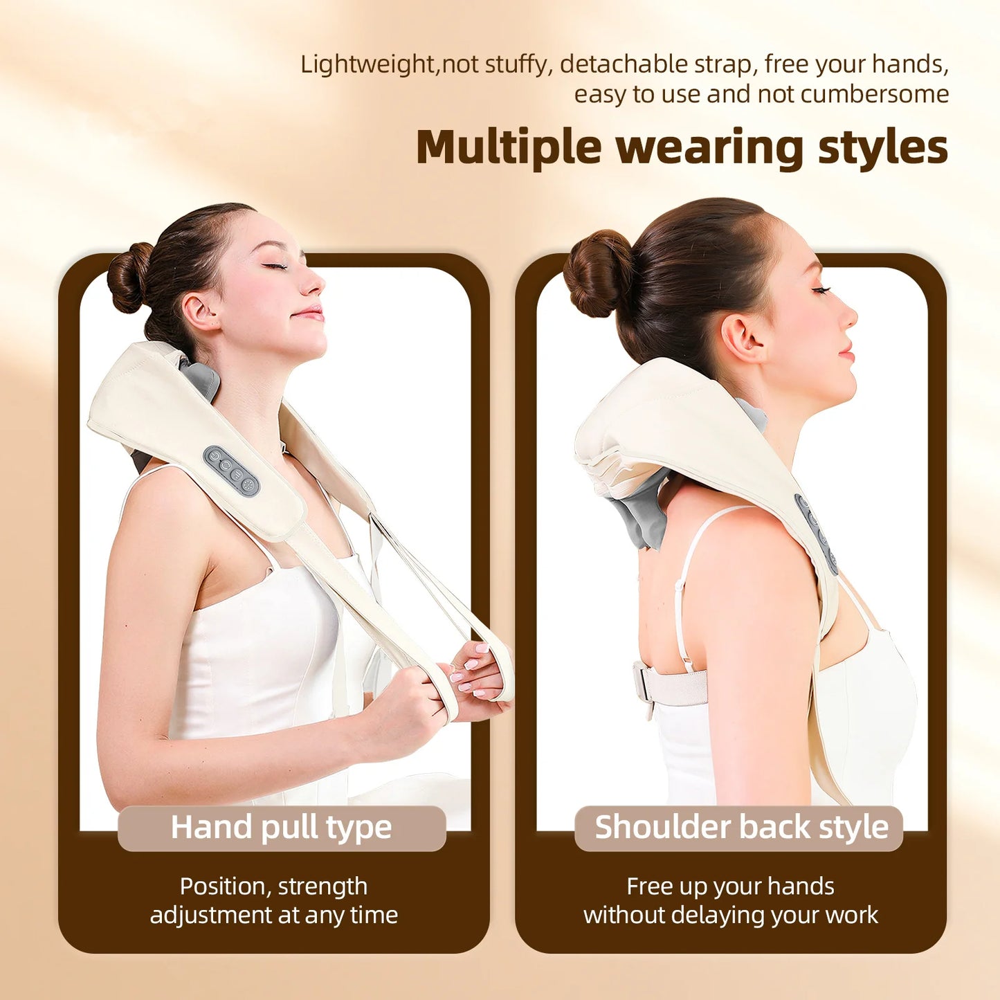 26W Brushless Motor Neck And Shoulder Massager