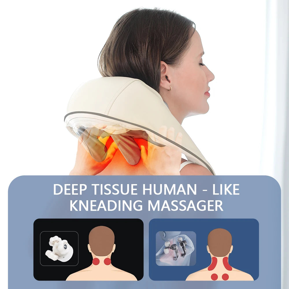 26W Brushless Motor Neck And Shoulder Massager