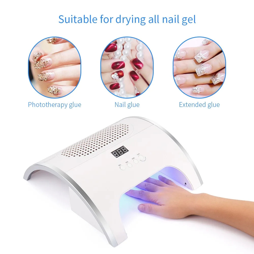 2-IN-1 Nail Dust Collector And Nail Drying Lamp