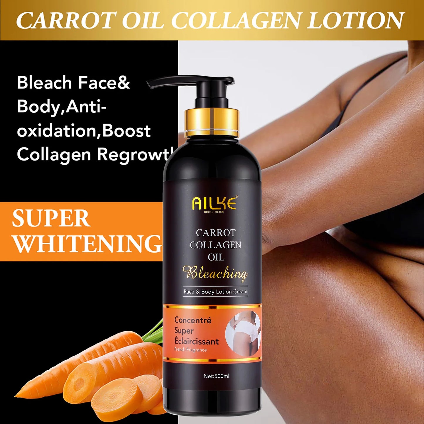 Carrot Oil & Collagen Bleaching Body Lotion