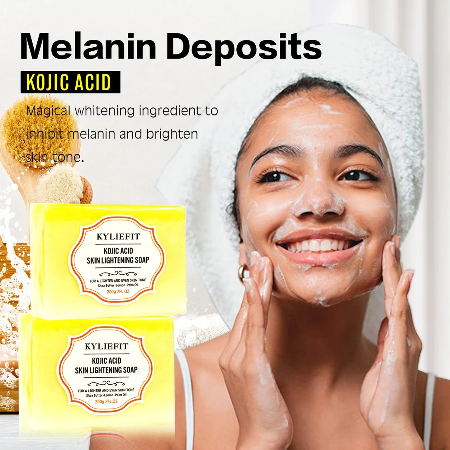 Kojic Acid Whitening & Dark Spot Remover Soap Bar